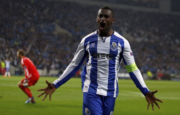 - REFILE CORRECTING INFO - Porto&#039;s Jackson Martinez celebrates after scoring his goal against Bayern Munich during their Champions League quarterfinal first leg soccer match at Dragao stadium in  ...