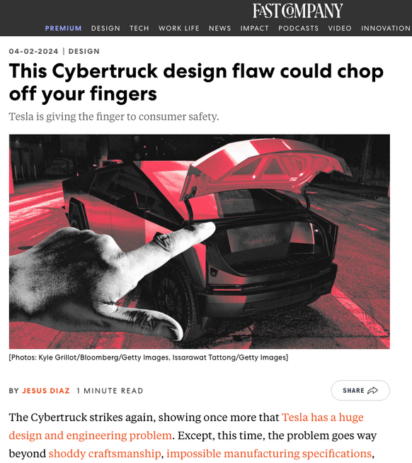 https://www.fastcompany.com/91073608/this-cybertruck-design-flaw-could-chop-off-your-fingers