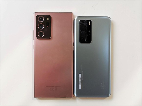 Note 20 Ultra vs Huawei P40 Pro Grössenvergleich