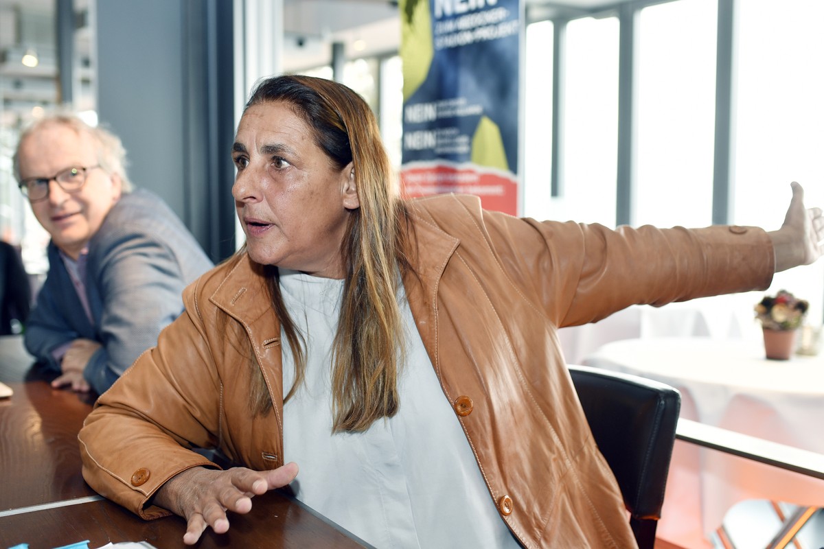 Jacqueline Badran, SP-Nationalraetin, orientiert an einer Medienkonferenz der SP Stadt Zuerich, warum die SP das "Projekt Ensemble" ablehnt, am Freitag 26. Oktober 2018, in Zuerich. Am 25. N ...