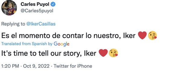 Tweet Carles Puyol