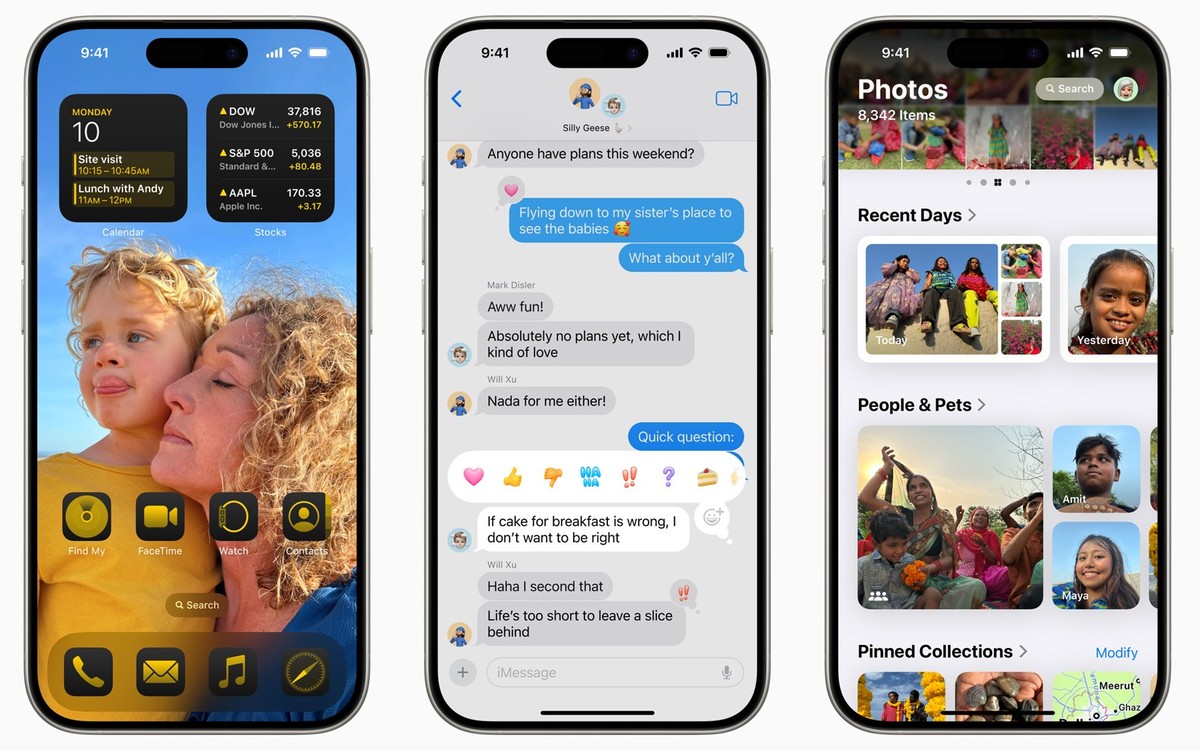 iOS 18 von Apple bringt neue Möglichkeiten zur individuellen Gestaltung der iPhone-Benutzeroberfläche, eine neugestaltete Foto-App und viele neue Features.