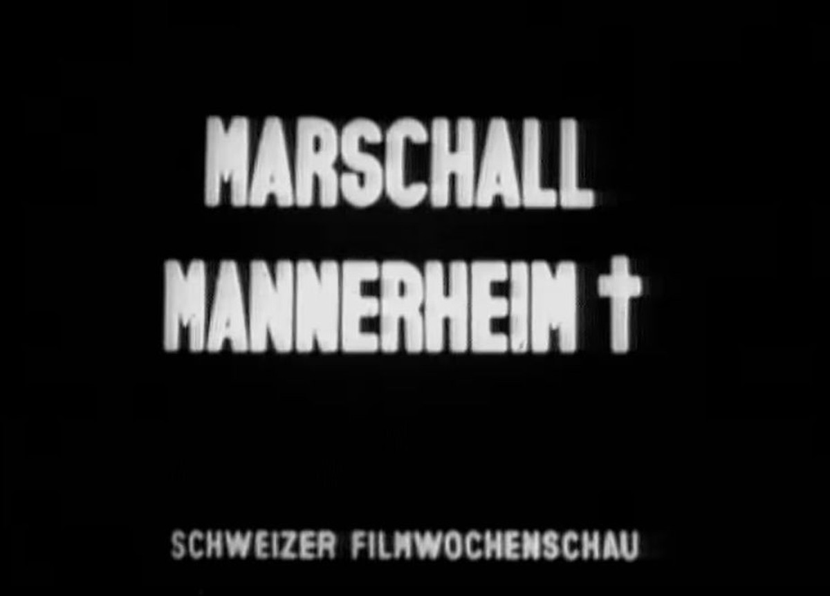 Die Schweizer Filmwochenschau berichtete über den Tod von Carl Gustav Mannerheim.
https://memobase.ch/de/object/bar-001-SFW_0464-1