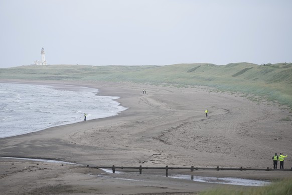 Police guard the Trump Turnberry golf course in Turnberry, Scotland, Friday, July 25, 2025, ahead of President Trump&#039;s visit Scotland. (AP Photo/Alastair Grant)
Trump Scotland