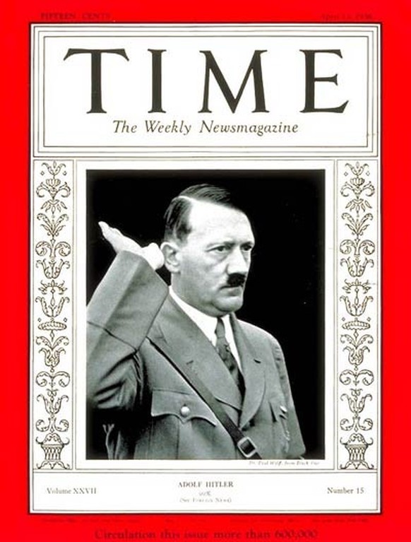 «Time»: Angela Merkel ist die Persönlichkeit des Jahres 2015
1938: