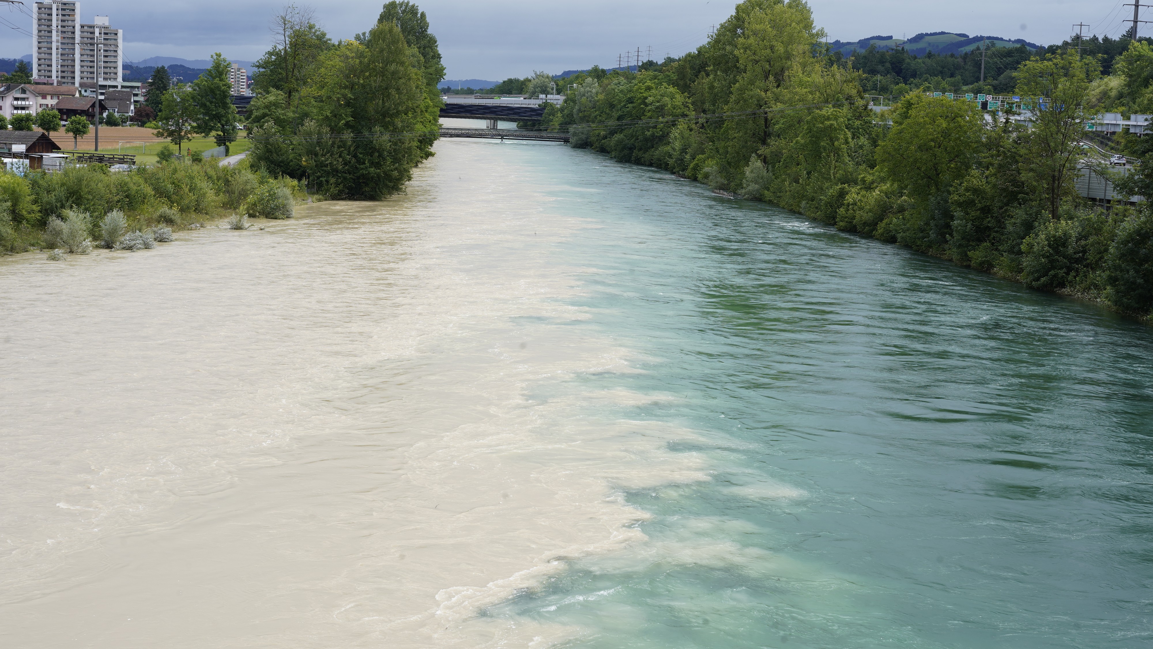 reuss, kleine emme, hochwasser