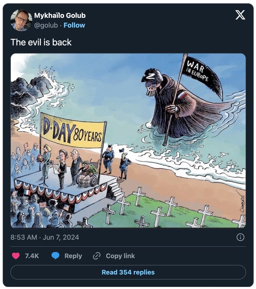 Russland Kriegverbrecher und Ukraine-Krieg-Karikatur.