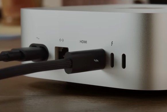 Anschlüsse des Mac Mini (2024)