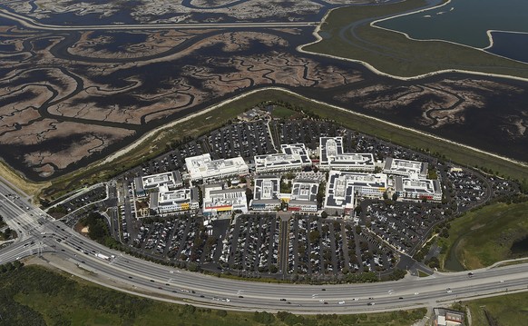 The Facebook campus is shown in this aerial photo in Menlo Park, California April 6, 2016. REUTERS/Noah Berger