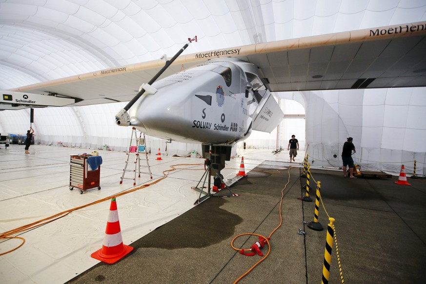 Vorerst bleibt die «Solar Impulse 2» auf dem Boden.