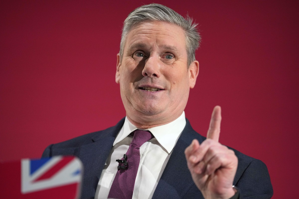 FILE - Keir Starmer, leader of Britain's opposition Labour Party, delivers a speech at a business conference in London, on Feb. 1, 2024. (AP Photo/Kirsty Wigglesworth, File)
