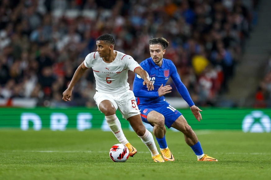 Manuel Akanji file photo File photo dated 26-03-2022 of Manuel Akanji left, who Manchester City are interested in signing from Borussia Dortmund. Issue date: Tuesday August 30, 2022. FILE PHOTO Use su ...