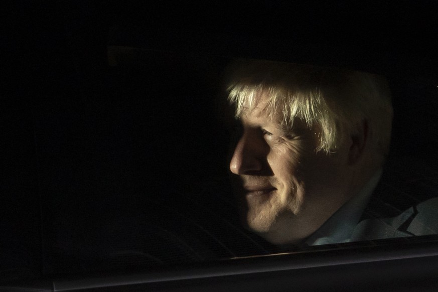 epa07818029 British Prime Minister Boris Johnson leaves Houses of Parliament in Central London, Britain, 04 September 2019. Prime Minster Boris Johnson lost a series of vote this evening including a v ...