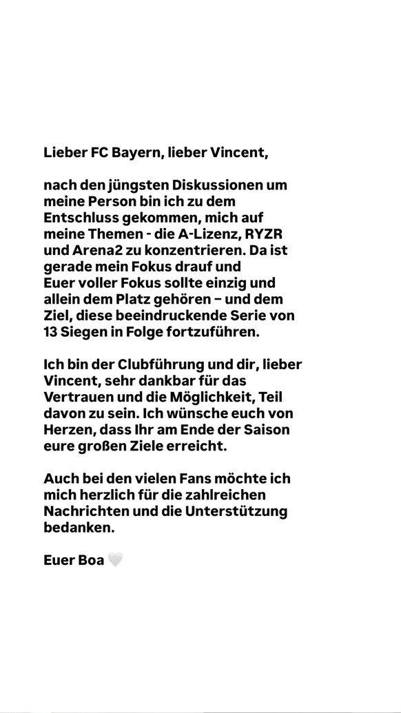 Das schrieb Jérôme Boateng auf Instagram.