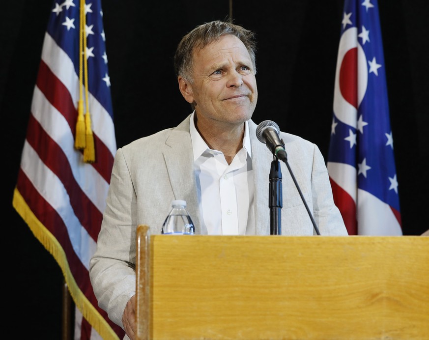 Fred Warmbier, father of Otto Warmbier, a University of Virginia undergraduate student who was imprisoned in North Korea in March 2016, speaks during a news conference, Thursday, June 15, 2017, at Wyo ...