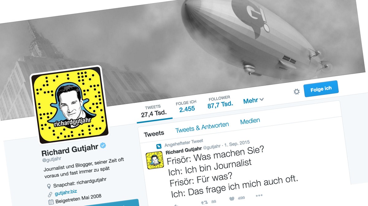 Beim Attentat in Nizza und jetzt wieder in München fällt ein freier Journalist auf: Richard Gutjahr.