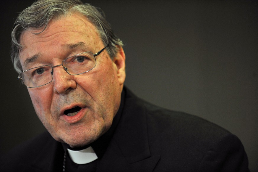 epa06055187 (FILE) - Australian Cardinal George Pell speaks at a press conference in Sydney, New South Wales, Australia, 13 November 2012 (reissued 29 June 2017). Cardinal George Pell is expected to b ...