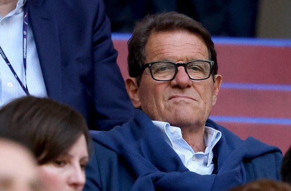 epa11416202 Italian soccer manager Fabio Capello waits for the start of the UEFA EURO 2024 group C match between Serbia and England in Gelsenkirchen, Germany, 16 June 2024. EPA/FRIEDEMANN VOGEL