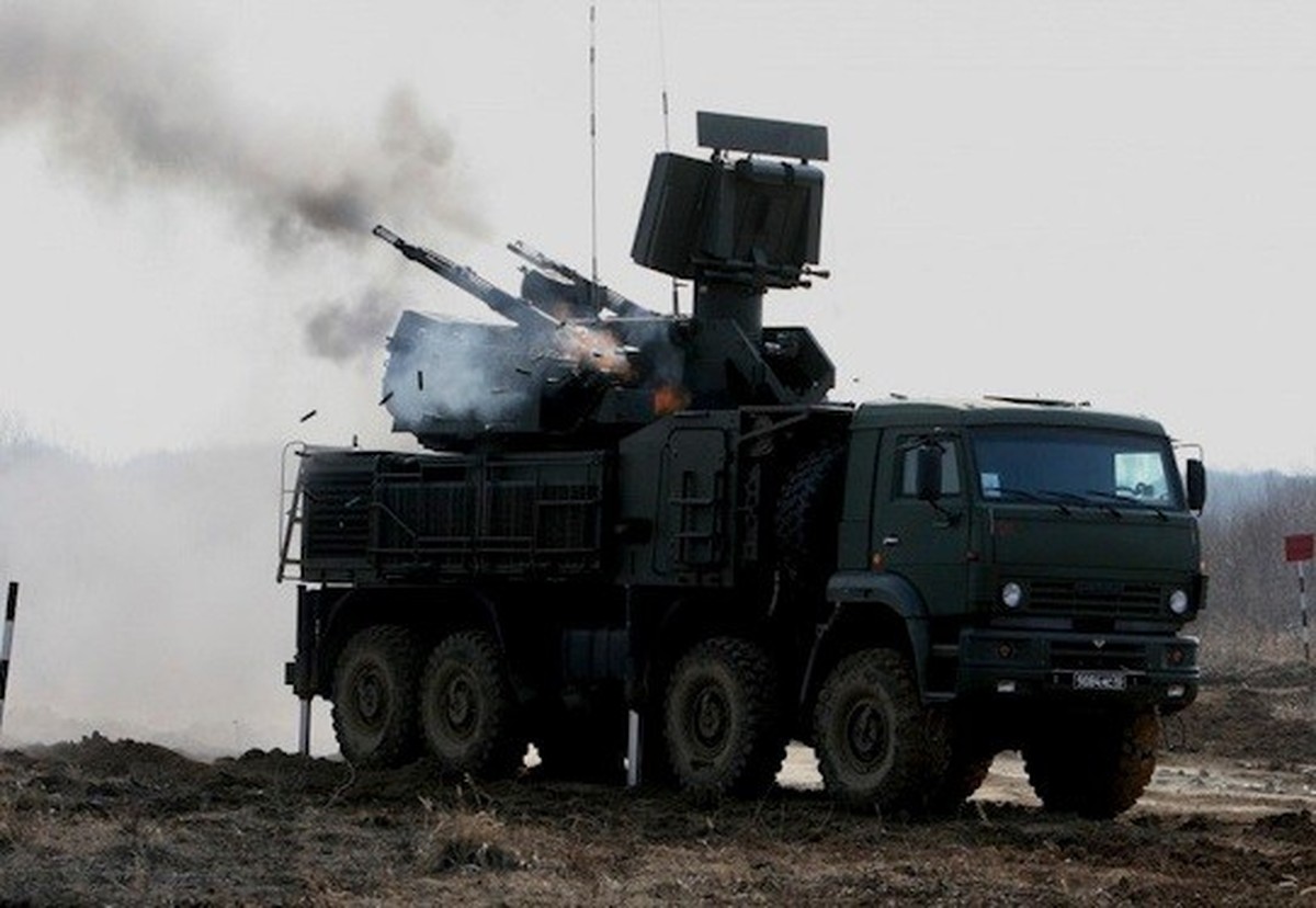 Russisches Flugabwehrsystem Pantsir-S1.