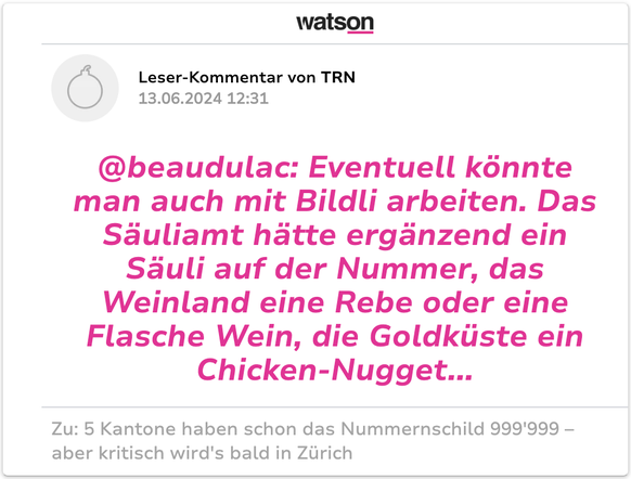 Autonummern Schweiz