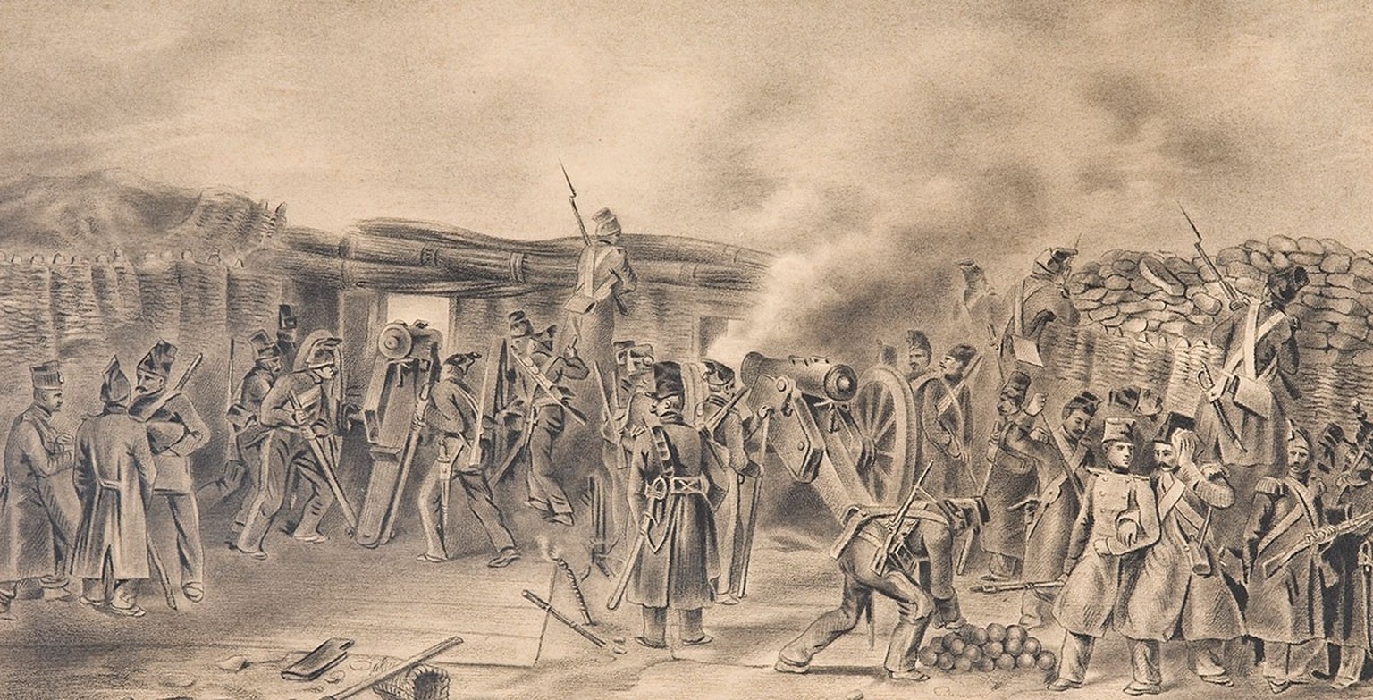 View of Fort St. Jacques on November 13, 1847.