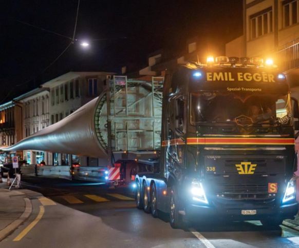 Um Mitternacht startet jeweils die letzte Etappe des Transports in Vallorbe.