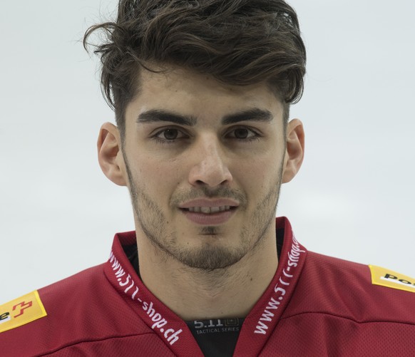 Tigers Miro Zryd, posiert am Montag, 14. August 2017 in der Ilfishalle in Langnau. (KEYSTONE/Marcel Bieri)