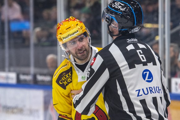 Der PostFinance Top Scorer Christopher DiDomenico von Bern beim Eishockey Meisterschaftsspiel der National League zwischen dem EV Zug und dem EHC Biel am Freit, 7. Oktober 2022 in Zug. (PostFinance/KE ...