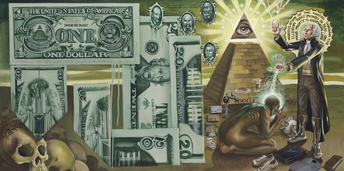 Rund eine Milliarde Dollar haben die Kochs in die amerikanischen Präsidentschaftswahlen gesteckt. Das Bild stammt vom Graffiti-Künstler Mear One.