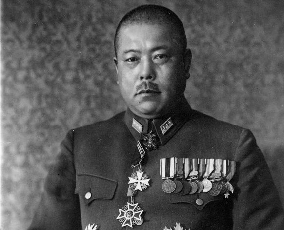 Der japanische General Tomoyuki Yamashita, der nach dem Zweiten Weltkrieg als erster Japaner aufgrund von Kriegsverbrechen zum Tode verurteilt und hingerichtet wurde.
