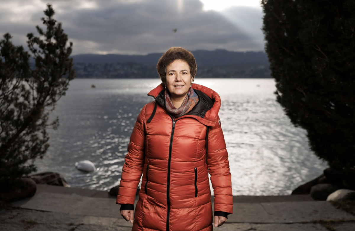 Saïda Keller Messahli. Lac de Zurich. Janvier 2025.