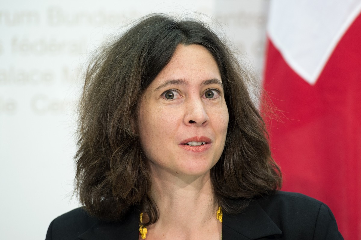 Giulia Brogini, Leiterin Sekretariat der Eidgenoessischen Kommission gegen Rassismus, EKR, spricht anlesslich der Lancierung der Kampagne "Bunte Schweiz", am Donnerstag, 25. Juni 2015, in Be ...