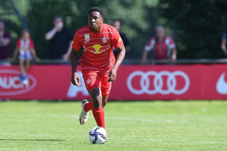 Bryan Okoh bei einem Testspiel für Salzburg im Sommer.