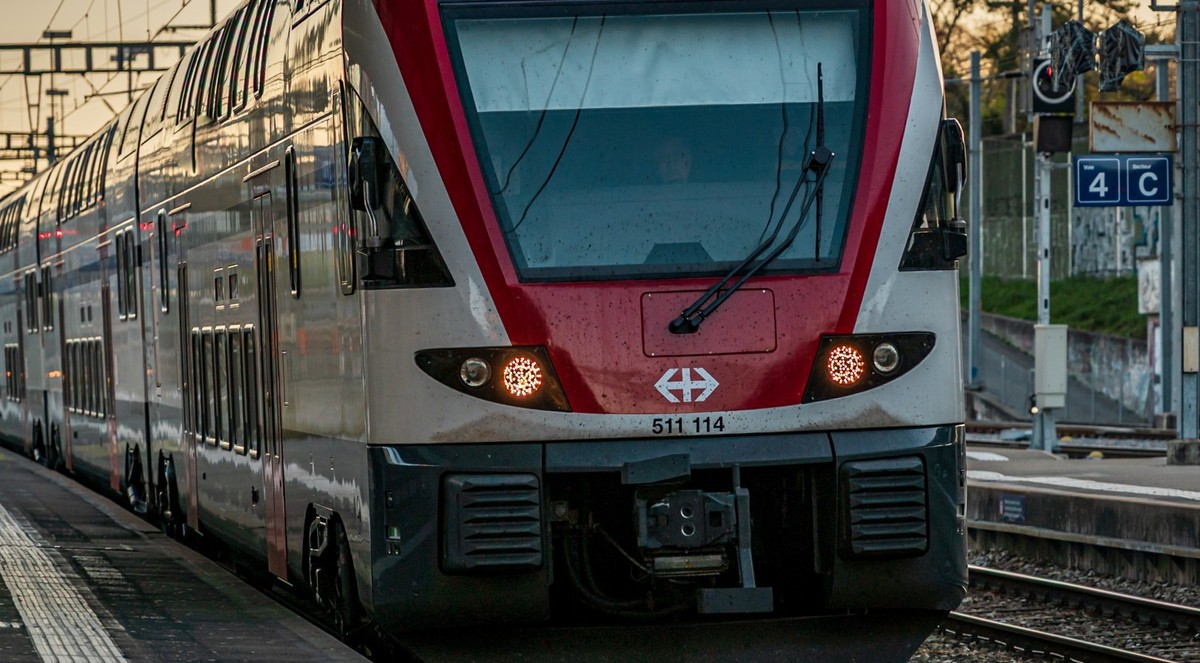 Un train CFF à Morges en 2026