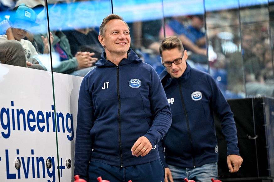 Head coach Jussi Tapola, during the presentation of HC Ambrì Piotta 2026/27 season at the Gottardo Arena, Switzerland, on Saturday, August 29, 2026. (KEYSTONE/Ti-Press/Andrea Branca)