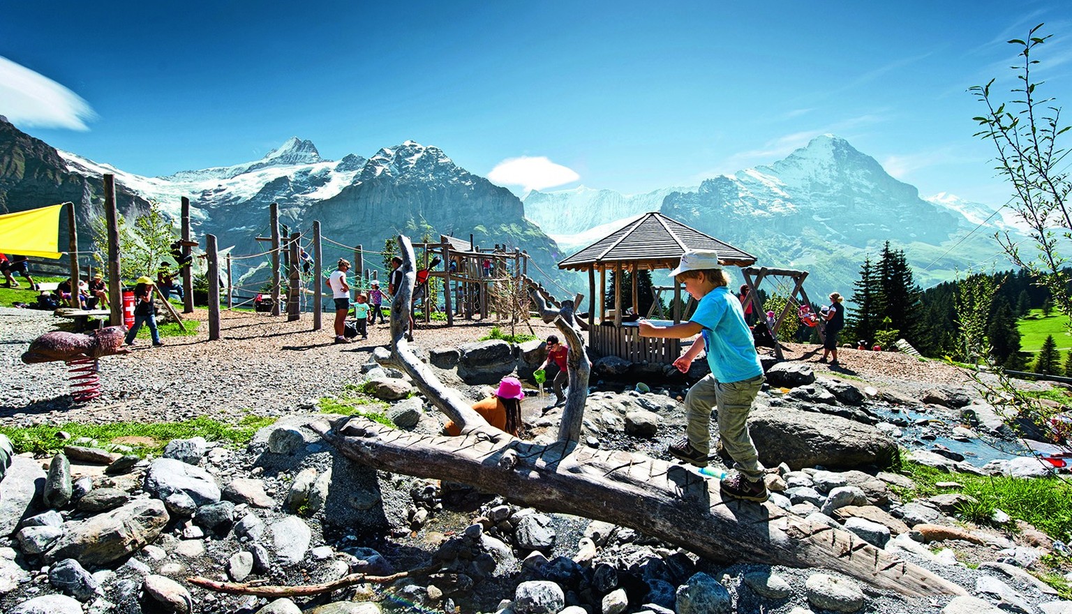 Rauszeit Spielplätze mit Aussicht Grindelwald Bort