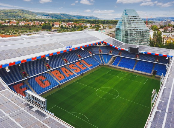 St. Jakob-Park FC Basel von oben Vogelperspektive aussen