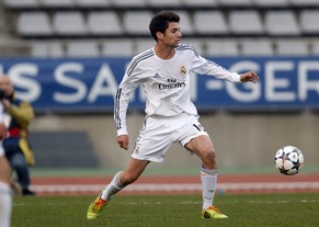 Enzo Zidane in einem Spiel mit dem Nachwuchs von Real Madrid.