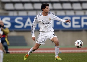 Enzo Zidane in einem Spiel mit dem Nachwuchs von Real Madrid.