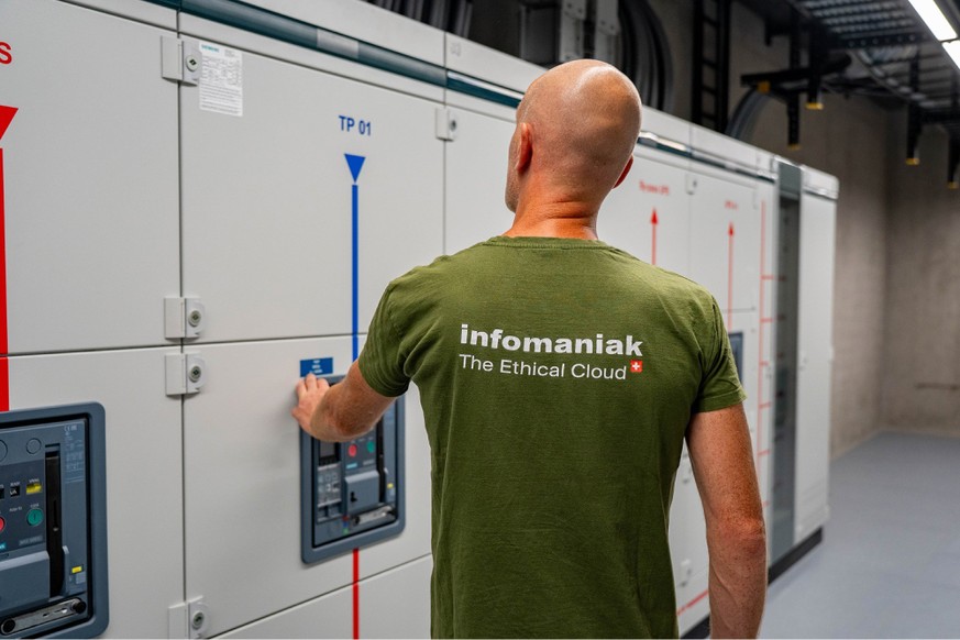 Rechenzentrum der Schweizer Firma Infomaniak, die grossen Wert auf digitale Souveränität legt.