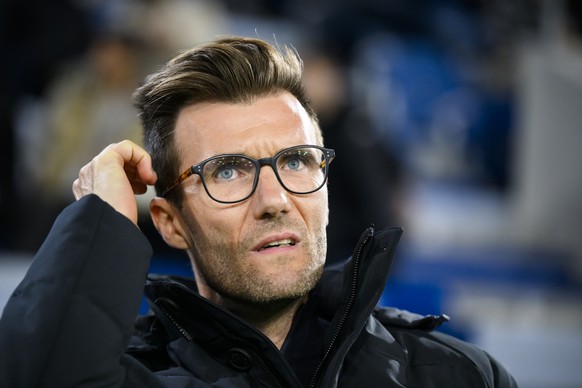 L?entraineur bernois Raphael Wicky, reagit lors de la rencontre de football des huitiemes de finale de la Coupe de Suisse entre FC Lausanne-Sport, LS, et BSC Young Boys Bern le mercredi 9 novembre 202 ...