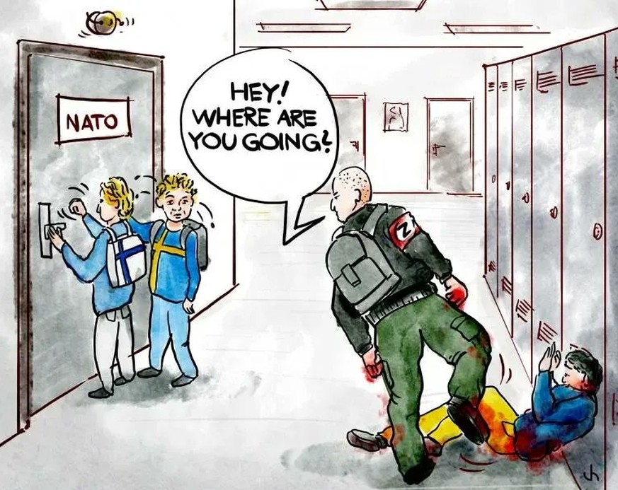 30 Karikaturen, die Putins ungemütliche Situation auf den Punkt bringen