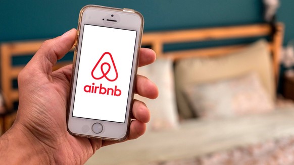 April 15, 2021, Barcelona, Catalonia, Spain: In this photo illustration, the Airbnb app seen displayed on a smartphone screen.