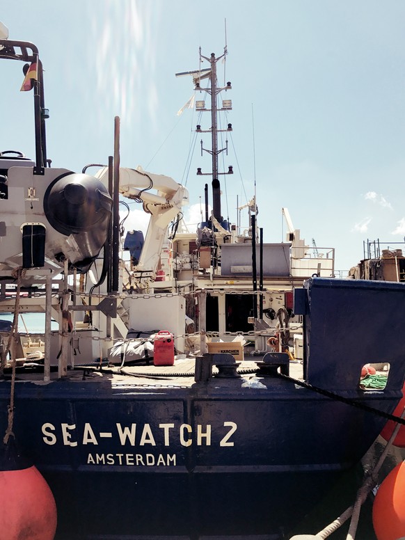 Das zivile Rettungsschiff der Sea-Watch.