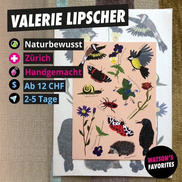 Der schöne Temporär-Tattoo-Bogen von Valerie Lipscher.