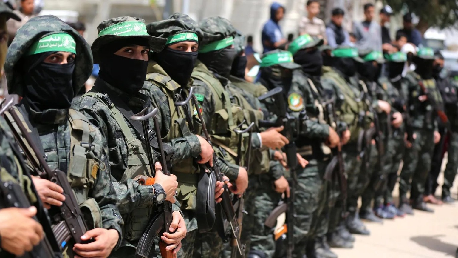 Hamas terrorists Terroristen Archivbild archive