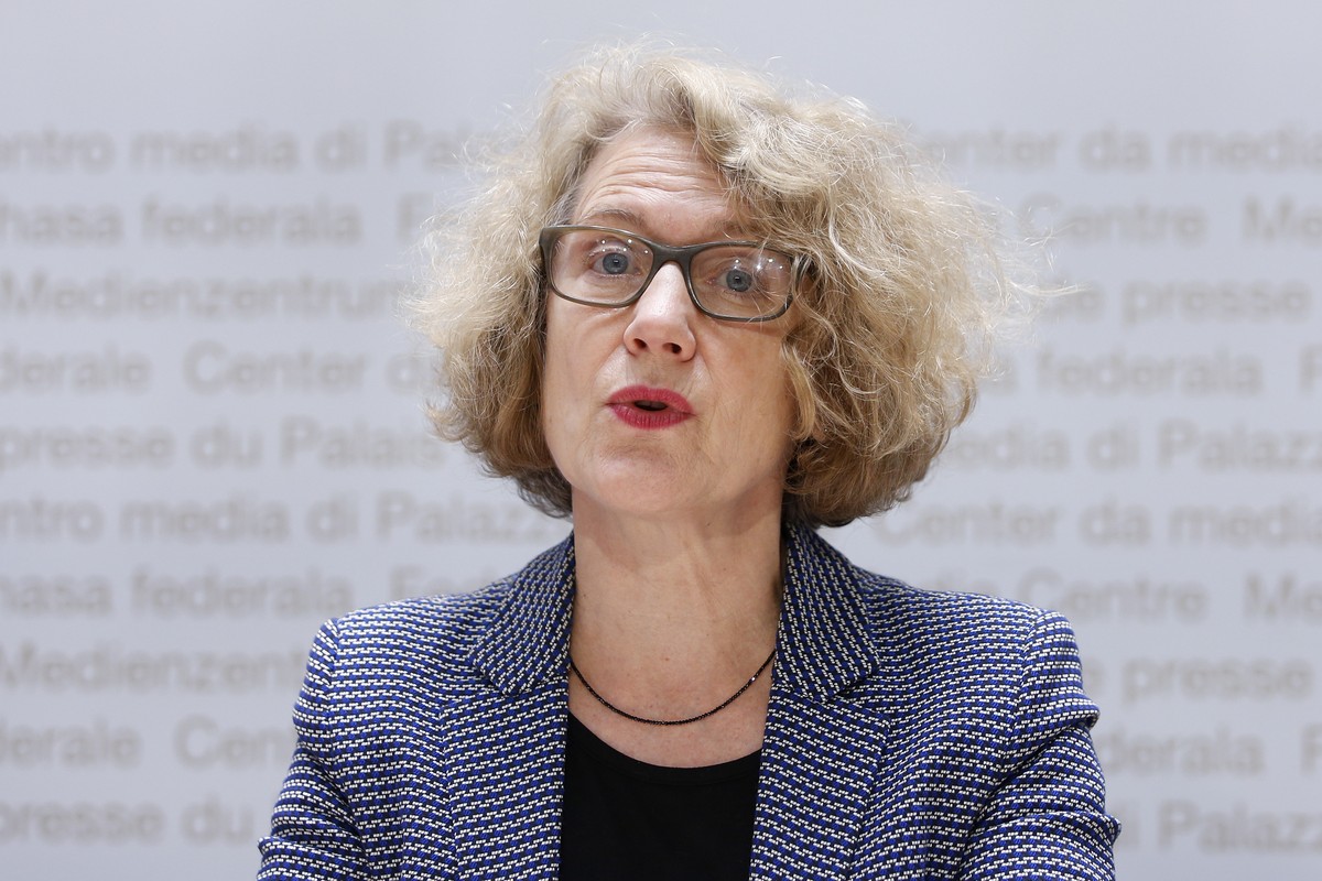 Corine Mauch, Staedtpraesidentin Zuerich, spricht waehrend einer Medienkonferenz der SP ueber ein "Ja zum Schutz vor Hass", am Montag, 9. Dezember 2019, in Bern. (KEYSTONE/Peter Klaunzer)