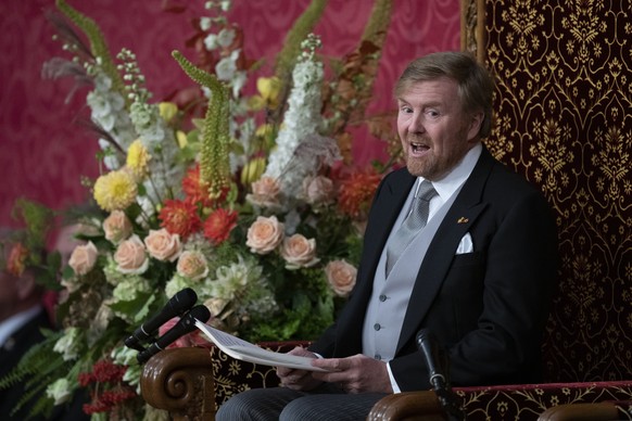 Dutch King Willem-Alexander marked the opening of the parliamentary year with a speech outlining the government&#039;s budget plans for the year ahead at the Royal Theatre in The Hague, Netherlands, T ...