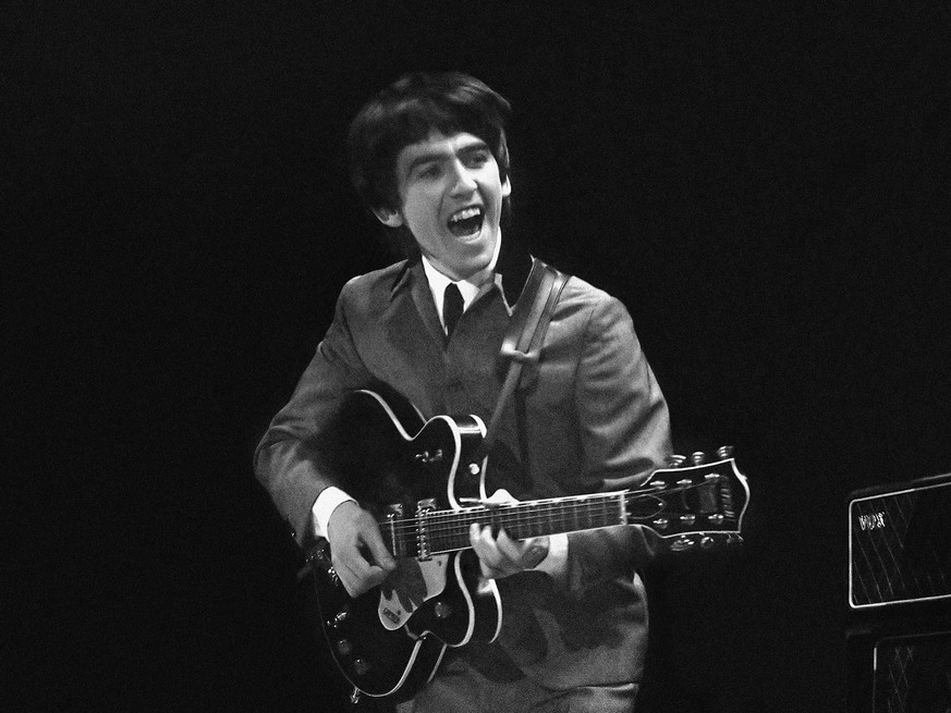 ZUM 75. GEBURTSTAG VON GEORGE HARRISON AM 25. FEBRUAR 2018, STELLEN WIR IHNEN FOLGENDES BILDMATERIAL ZUR VERFUEGUNG  This Feb. 11, 1964 image provided by the David Anthony Fine Art gallery in Taos, N ...