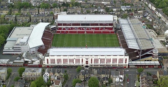 Zwischen 1913 und 2006 die Heimat des FC Arsenal: Das Highbury Stadium.